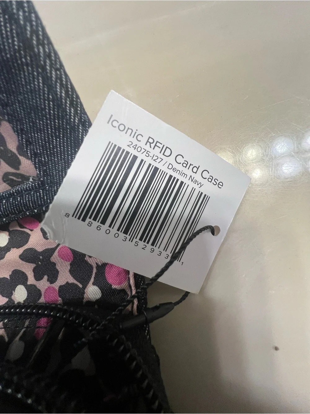 NWT Vera Bradley RFID card case:wallet gray - Picture 11 of 11